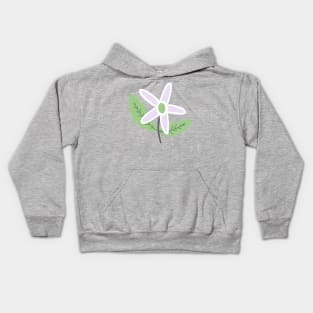 Naive edelweiss flower Kids Hoodie